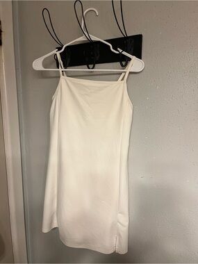 Old Navy Creamy White Adjustable-Strap Athletic Mini Dress Great for Game Day